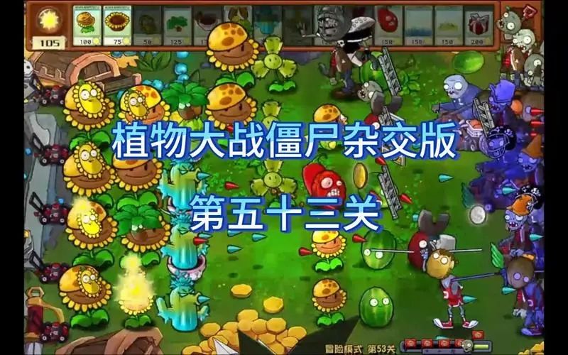 植物大战僵尸杂交版53关怎么过